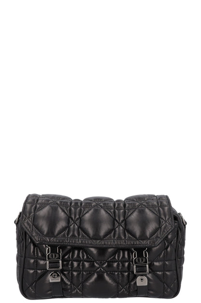 Dior Diorcamp Cannage Bag Black Leather