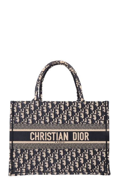 Christian Dior Book Tote Medium Oblique Blue