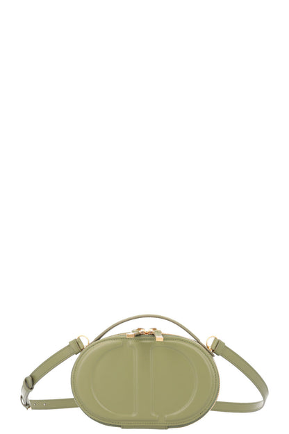 Christian Dior Cd Signature Oval Camera Bag Leather Olive