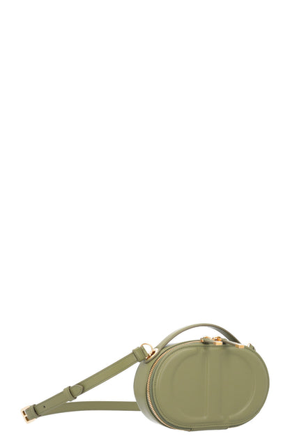 Christian Dior Cd Signature Oval Camera Bag Leather Olive