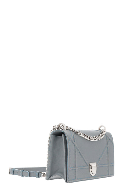 Christian Dior Diorama Crossbody Bag Grained Calfskin Blue