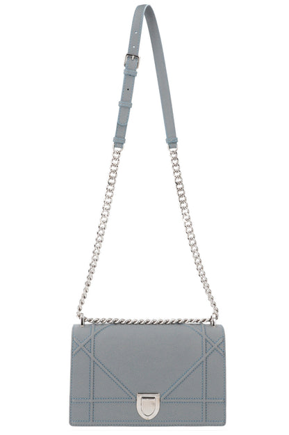Christian Dior Diorama Crossbody Bag Grained Calfskin Blue