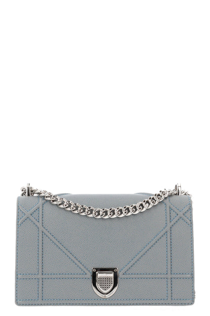 Christian Dior Diorama Crossbody Bag Grained Calfskin Blue