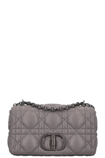 Dior Caro Cannage Grey Shoulder Bag