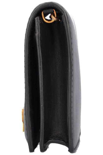 Christian Dior J Adior Crossbody Bag Leather Black Gold