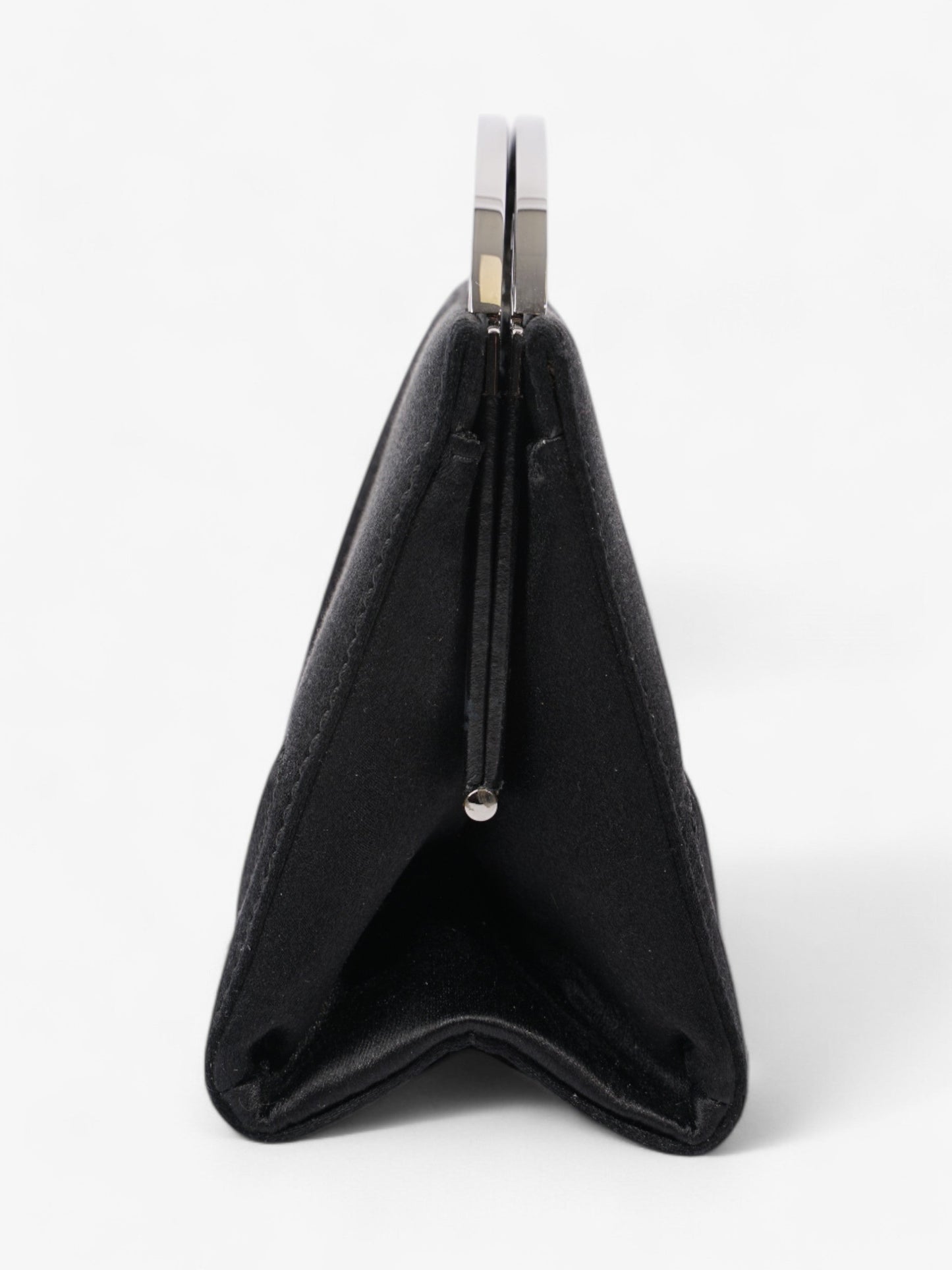 Chanel Luxury Satin Black Clutch