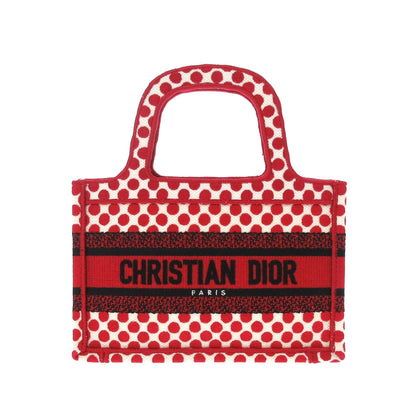 Dior Book Tote Canvas Red Tote Bag Canvas