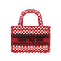 Dior Book Tote Canvas Red Tote Bag Canvas