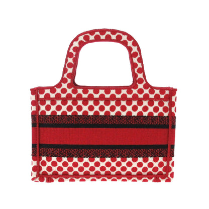 Dior Book Tote Canvas Red Tote Bag Canvas