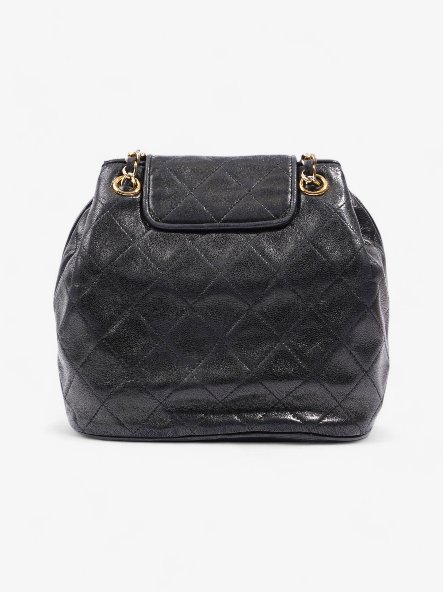 Chanel Classic Flap Tassel Black Lambskin Leather