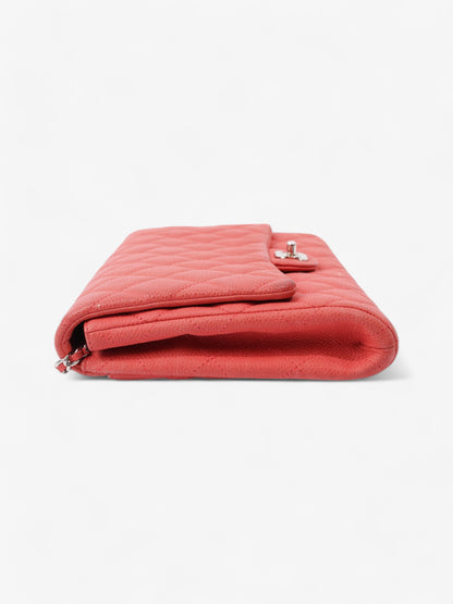 Chanel Envelope Clutch With Chain Coral Caviar Leather