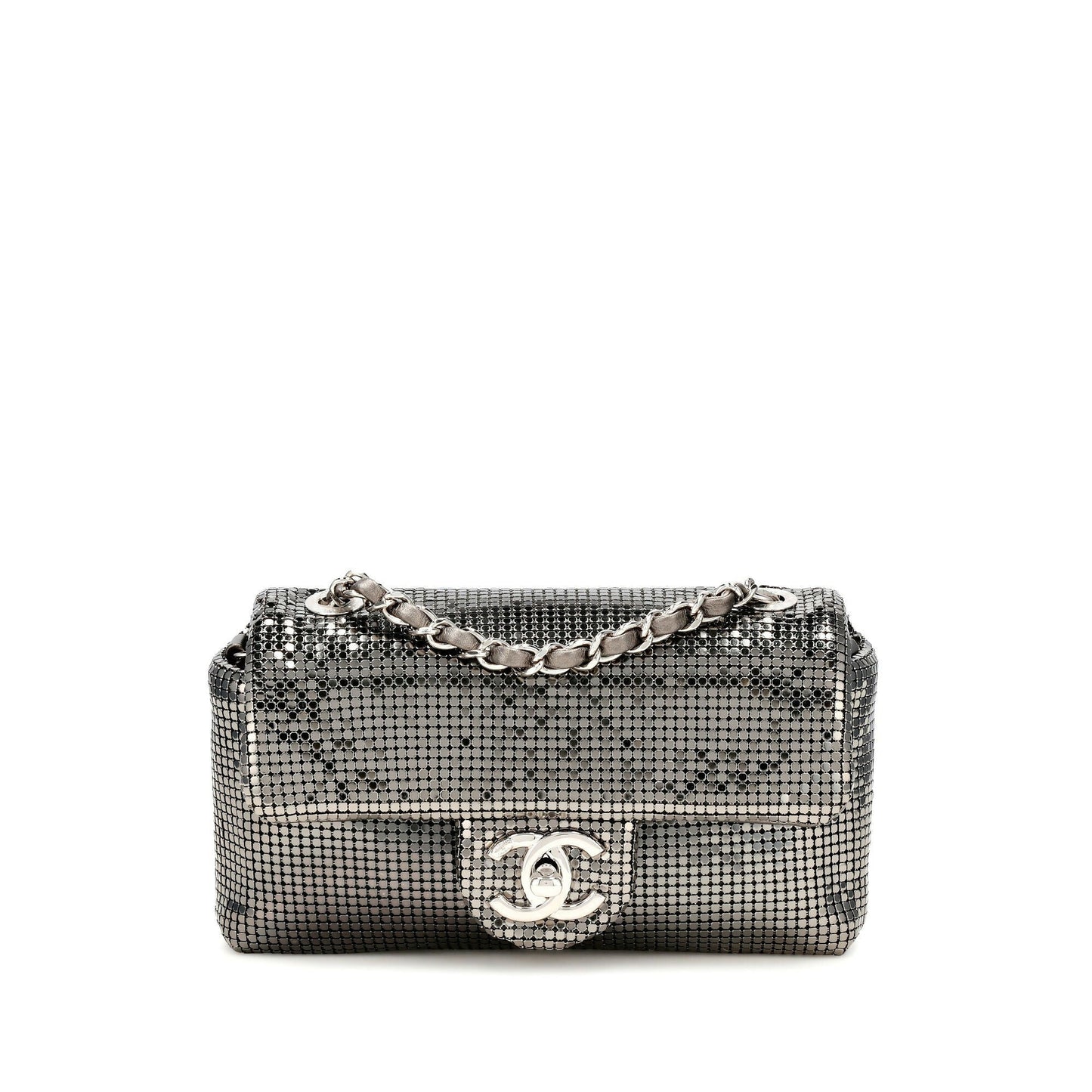 Chanel Metallic Mesh Mini Flap Bag