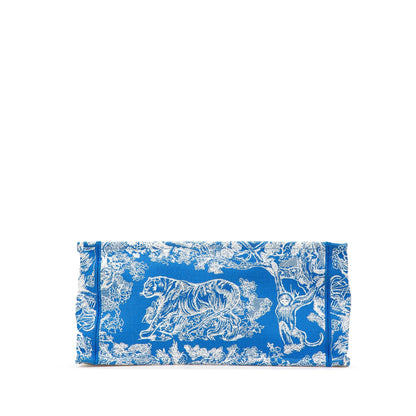 Blue Dior Medium Canvas Embroidered Dioriviera Toile De Jouy Book Tote