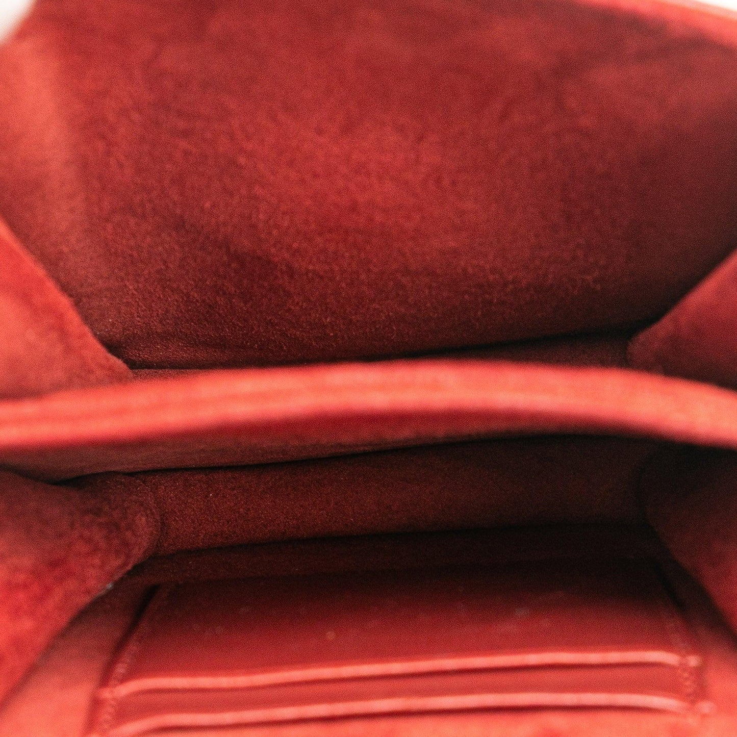 Red Dior Studded Lambskin Vertical Diorama Crossbody