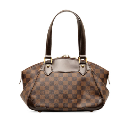 Brown Louis Vuitton Damier Ebene Verona PM HandBag