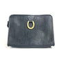 Dior business bag PVC / Leather Navy logo