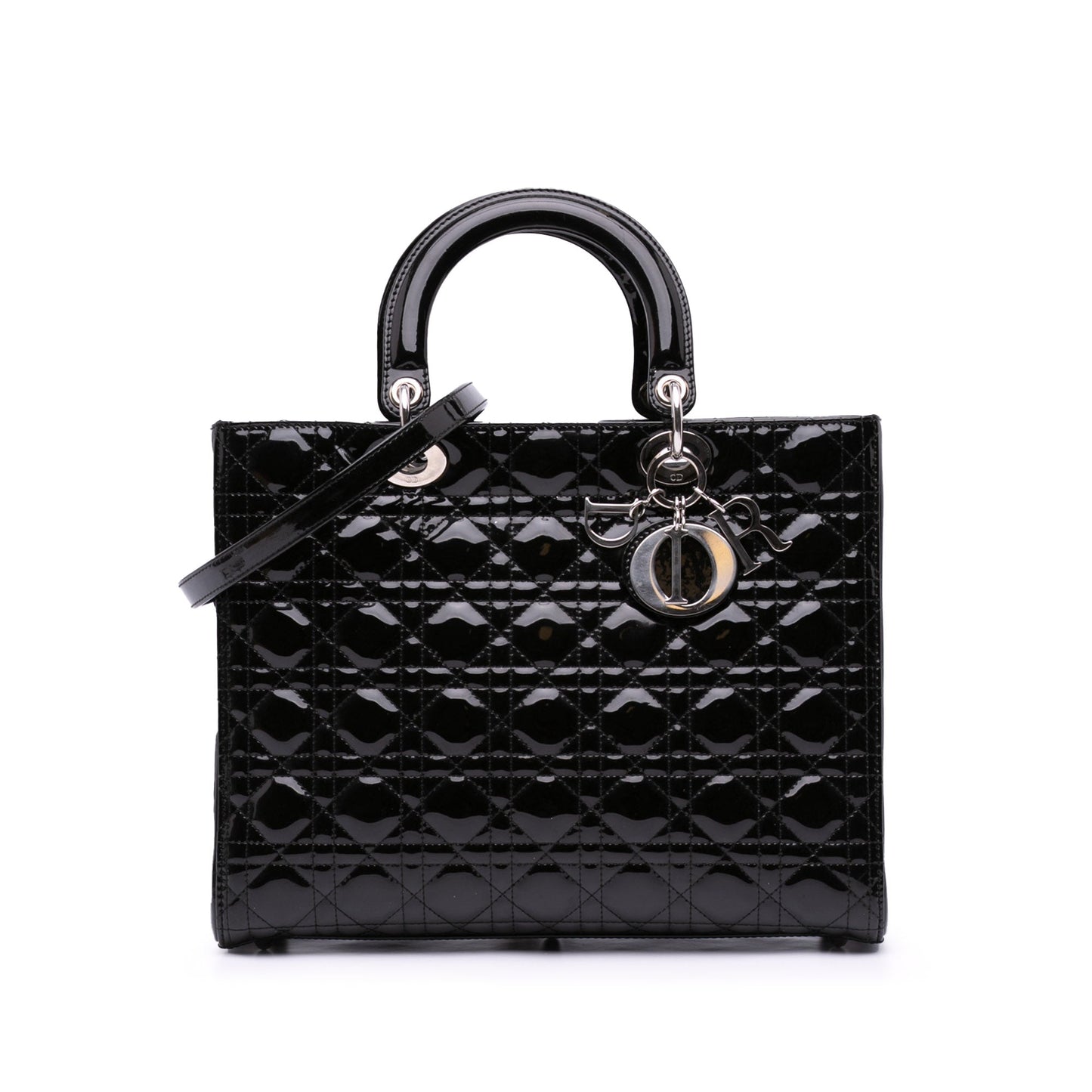 Dior Lady Dior Cannage Black Handbag Style 8