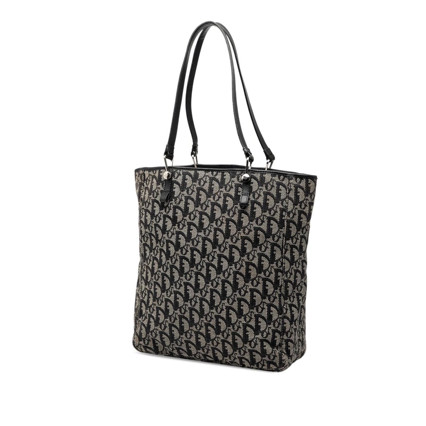 Black Dior Oblique Canvas Tote