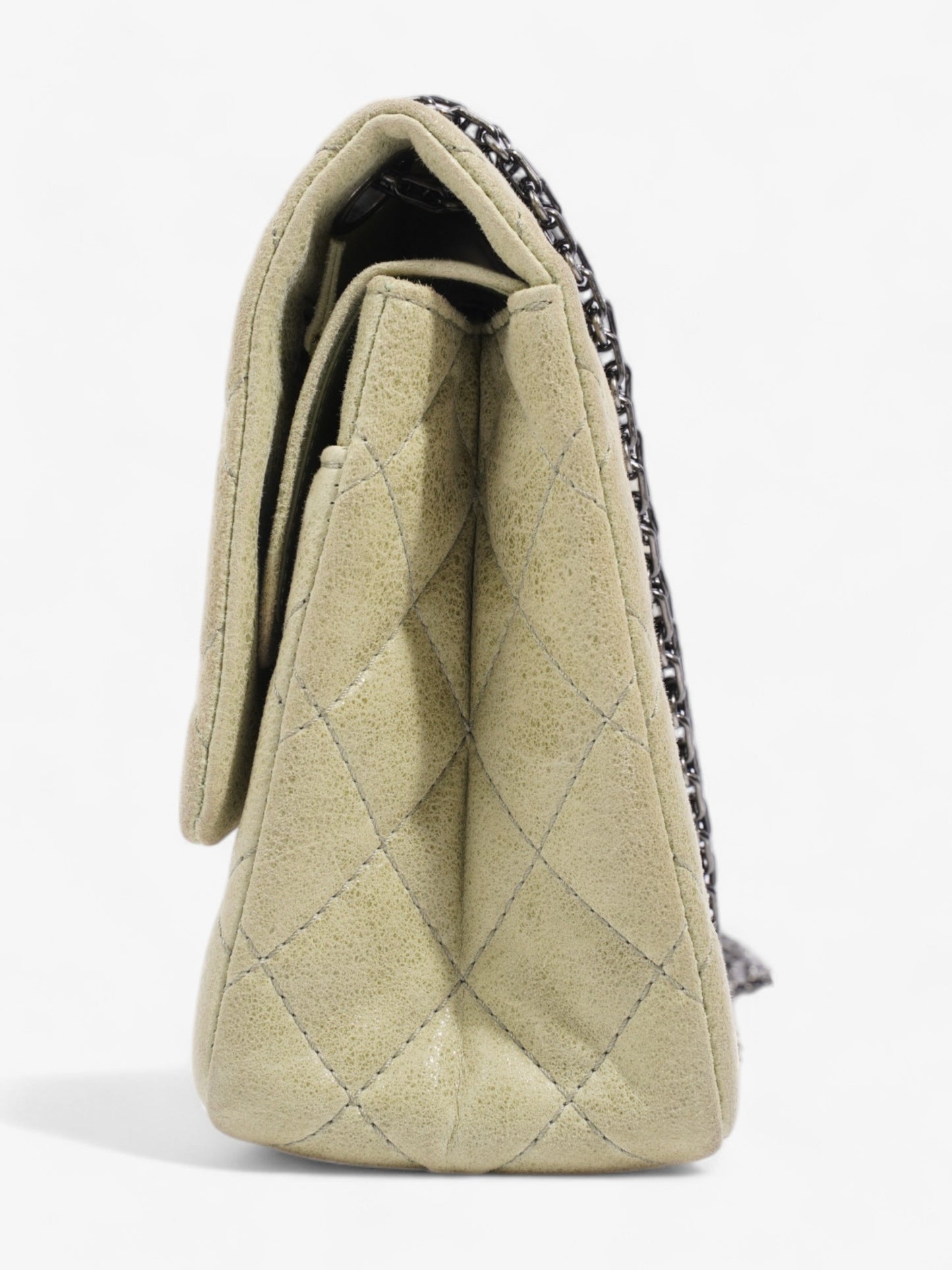 Chanel 2 55 Reissue Pistachio Green Nubuck