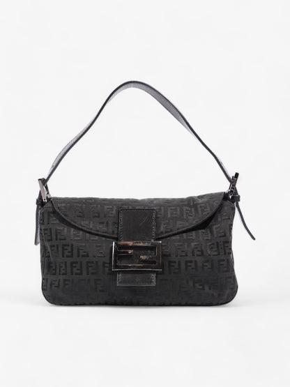 Fendi Baguette Canvas Black Shoulder Bag Canvas
