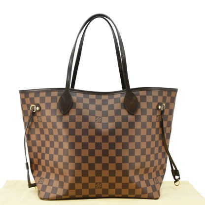 LOUIS VUITTON  Neverfull MM Damier Ebene Shoulder Bag Brown