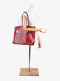 Fendi Tote Leather Red Tote Bag Style 26