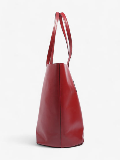 Fendi Tote Leather Red Tote Bag Style 26