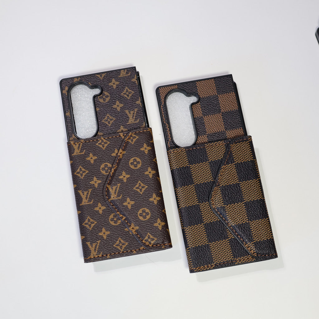 LV Wallet Case Z Fold 3 4 5 6 7 Samsung Galaxy Series