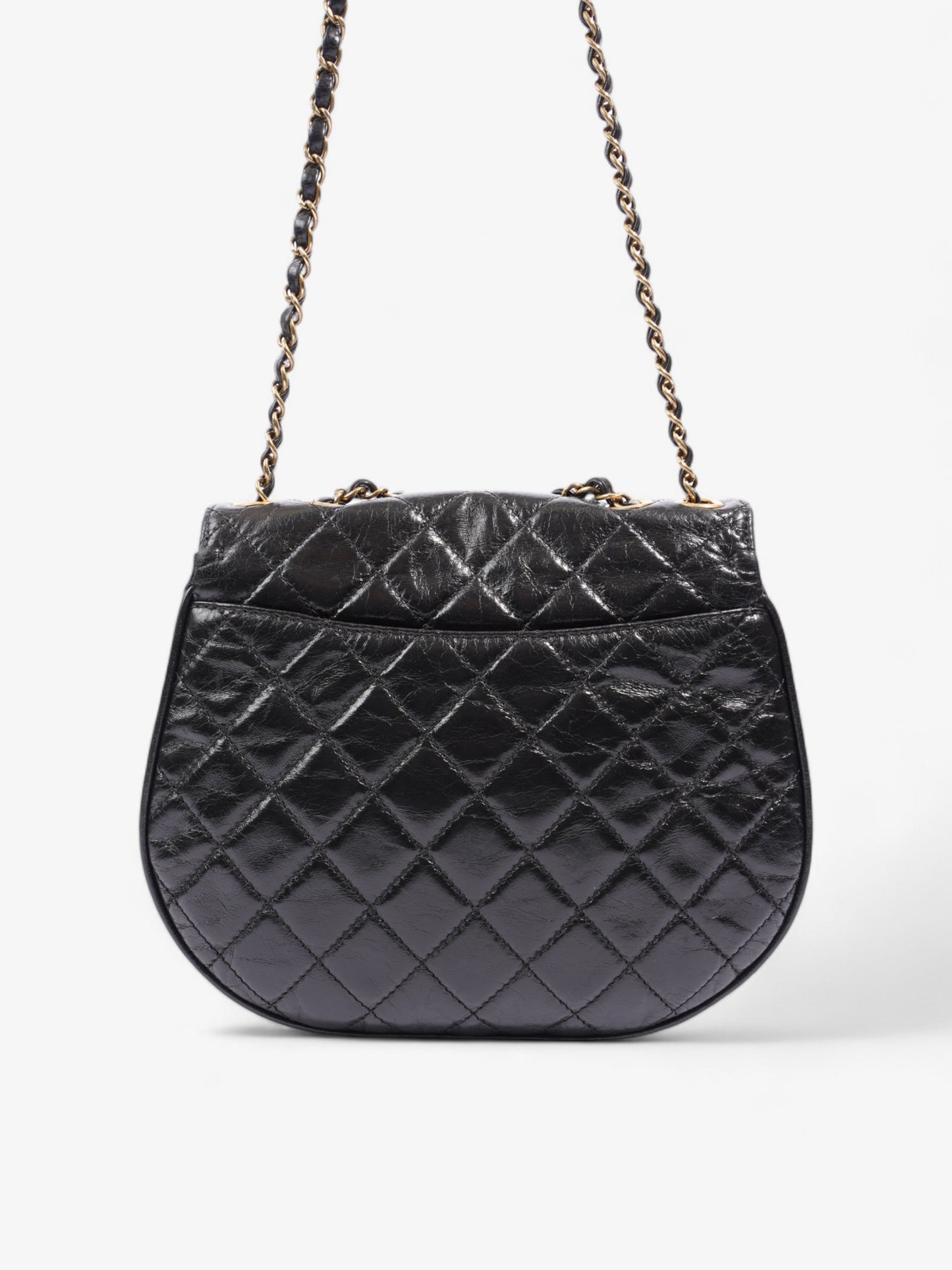 Chanel Dubai Black Calfskin Leather Medium