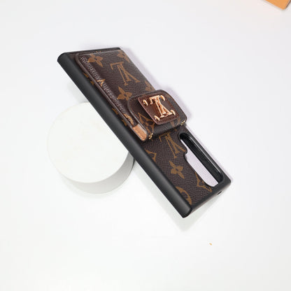 Louis Vuitton Phone Case for Samsung Galaxy Brown Monogram