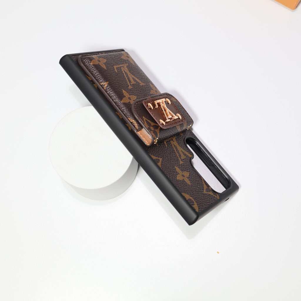Louis Vuitton Phone Case for Samsung Galaxy Brown Monogram