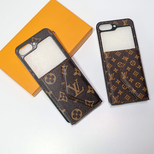 Z Flip LV Case Wallet Style For 3 4 5 6 7 Series