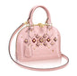 Louis Vuitton Alma BB Tote Bag Monogram Vernis Rose Ballerine
