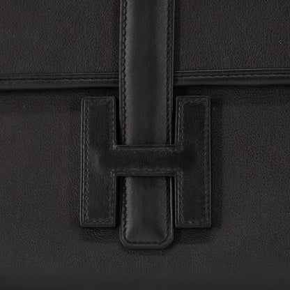 Luxury Hermes Jige Clutch Black 29 - X Stamp