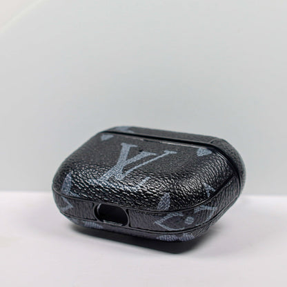 Designer AirPods 23Pro Cases Black LV Monogram