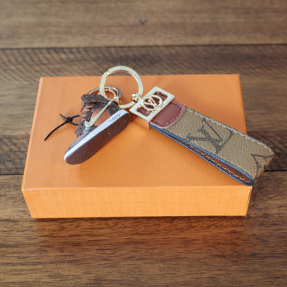LV KeyChain Dupe Brown Monogram Sneakers