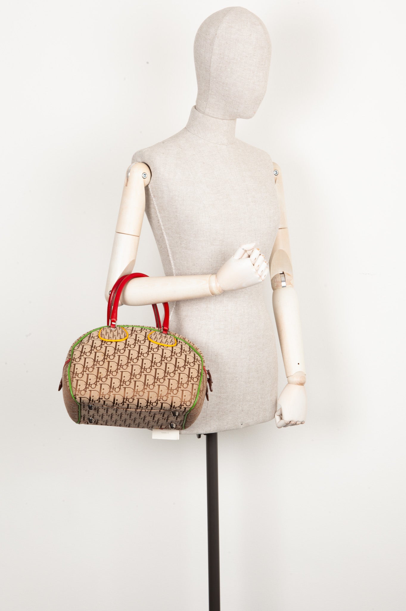 Christian Dior Rasta Bowler Bag Diorissimo Brown