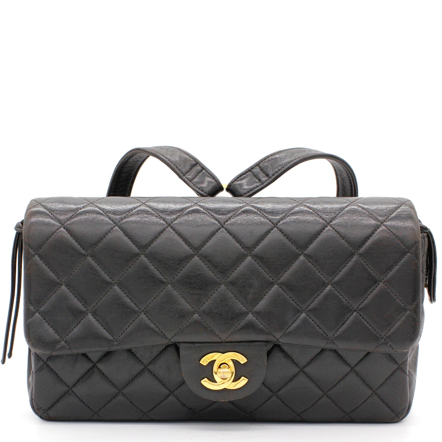 Chanel Lambskin Black Backpack Style 2