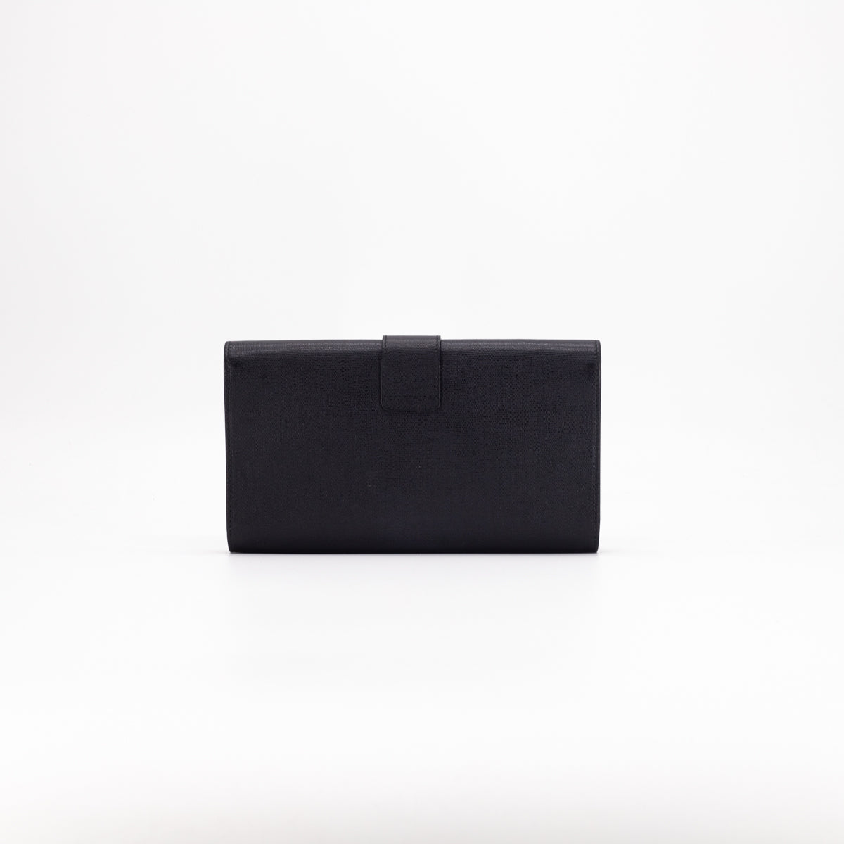 Saint Laurent Luxury Leather Black Clutch Black