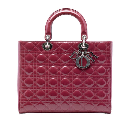 Dior Lady Dior Cannage Red Handbag Style 2