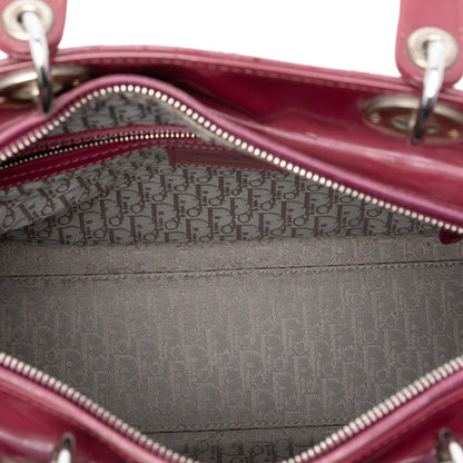 Dior Lady Dior Cannage Red Handbag Style 2