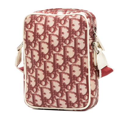 Red Dior Oblique Trotter Coated Canvas No 2 Crossbody