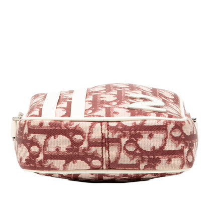 Red Dior Oblique Trotter Coated Canvas No 2 Crossbody