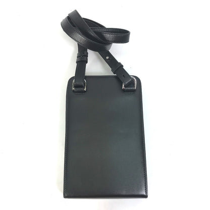 Christian Dior Shoulder Bag leather black pochette bag crossbody Phone case mens