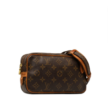 Brown Louis Vuitton Monogram Pochette Marly Bandouliere Crossbody Bag