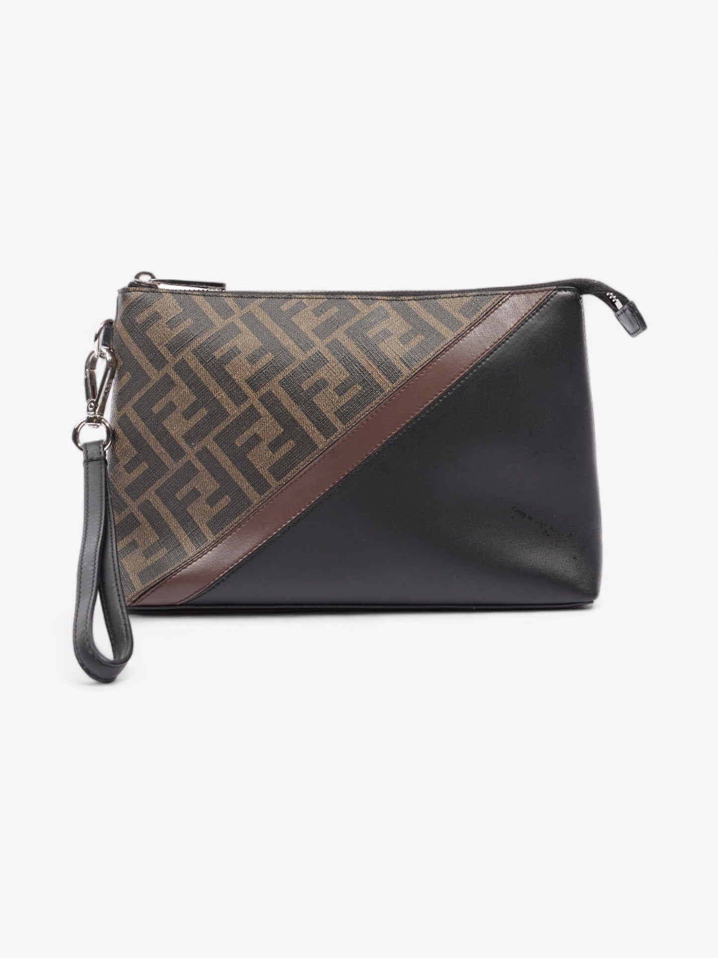 Fendi Luxury Canvas Black Clutch