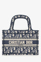 Christian Dior 2020 Navy Oblique Mini Book Tote