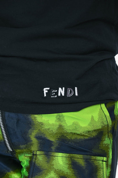 Fendi Black Cotton 'Monster' Shirt Size 46