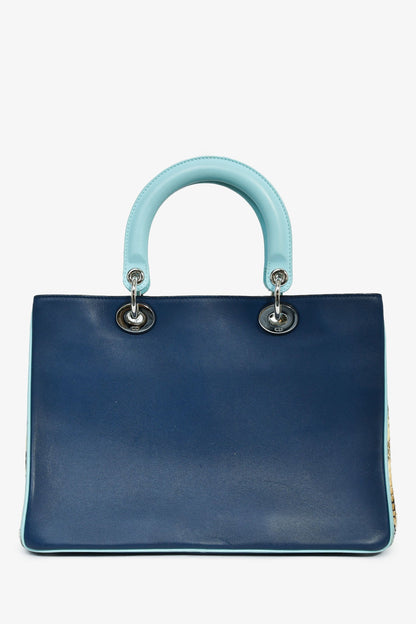 Dior Diorissimo Leather Blue Clutch