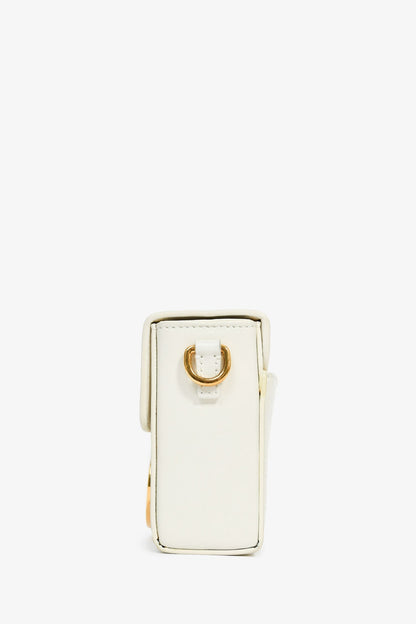 Christian Dior White Leather 'Sac 30 Montaigne Mini' Crossbody